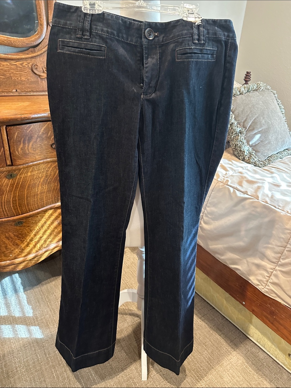 NWT! LOFT Women's Dark Indigo Boot-Cut Jeans